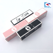 cajas de empaquetado de etiqueta privada de brillo de labios de diseño personalizado